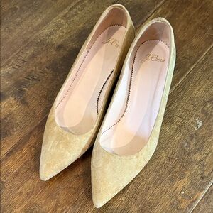 J. Crew Women's Tan Suede Pointed Heels
